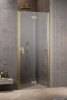 Radaway Nes Dwb Brushed Gold drzwi wnękowe 80cm lewe szczotkowane złoto 10029080-99-01L